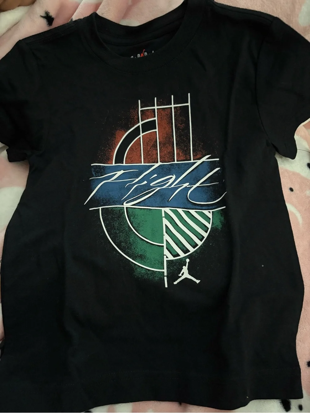 Nike Black Boys' Tee with Multicolor Graphic